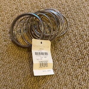 Nordstrom Shimmering Silver Bangle Collection